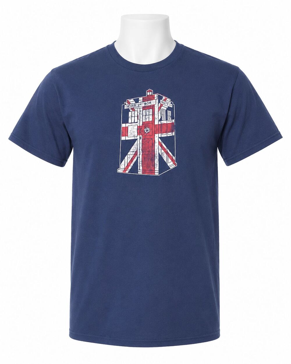Ripple Junction Doctor Who Union‎ Jack Tardis Tee 3X Mens Police Box design Brit